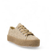 Europeon Union Women Silver Cloth Sneakers #4409