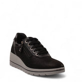 Italian Women Black Leather Shoes #4434