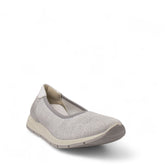 Italian Women Silver Cloth Espadrilles #4438