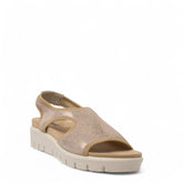 Italian Women Beige Leather Sandal #4451