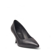 Women Black Leather Shoes #4462