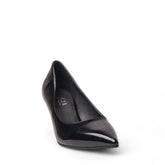 Women Black Vernis Leather Shoes #4465