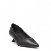 Women Black Leather Shoes #4467