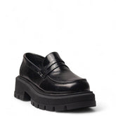 Women Black Vernis Leather Shoes #4494