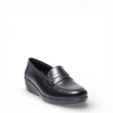 Women Black Leather Shoe #4511