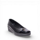 Women Black Vernis Leather Shoe #4516