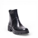 Women Black Leather Hal fBoot #4530