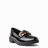 Europeon Union Women Black VernisLeather Shoes #4548