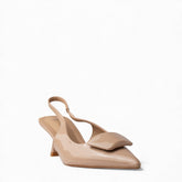 Europeon Union Women Beige VernisLeather Heels #4555