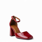 Europeon Union Women Maroon VernisLeather Heels #4556