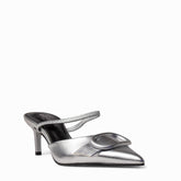 Europeon Union Women Sliver Leather Heels #4576