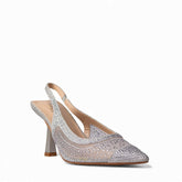 Europeon Union Women Sliver Glitter Soiree Sandal #4583