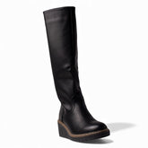 Europeon Union Women Black Leather Boot #4603