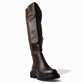Europeon Union Women Brown Leather Boot #4613