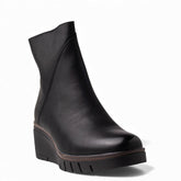 Europeon Union Women Black Leather Half Boot #4615