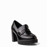 Europeon Union Women Black Leather Shoes #4631