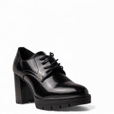 Europeon Union Women Black Leather Shoes #4633