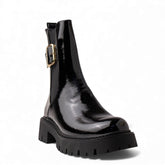 Europeon Union Women Black VernisLeather Half Boot #4657