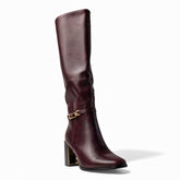 Europeon Union Women Maroon VernisLeather Boot #4664