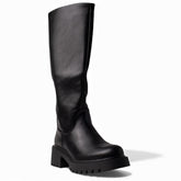 Europeon Union Women Black Leather Boot #4658