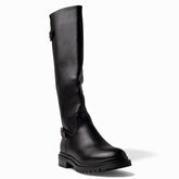Europeon Union Women Black Leather Boot #4662