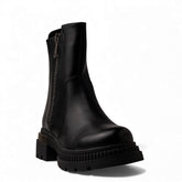 Europeon Union Women Black Leather Half Boot #4725