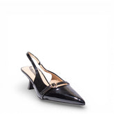 EuropeonUnion Women Black VernisLeather Heels #4780