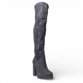 EuropeonUnion Women Black Chamois Boot #4793