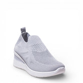 EuropeonUnion Women Grey Cloth Shoes #4805