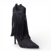 EuropeonUnion Women Black Chamois HalfBoot #4817