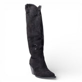 EuropeonUnion Women Black Chamois Boot #4818