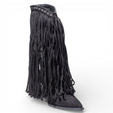 EuropeonUnion Women Black Chamois Boot #4830