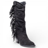 EuropeonUnion Women Black Chamois Boot #4832