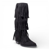 EuropeonUnion Women Black Chamois Boot #4834