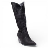 EuropeonUnion Women Black Chamois Boot #4846