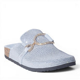 Europeon Union Women Light Blue Glitter Slipper #4943