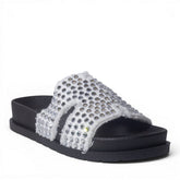 Europeon Union Women White Cloth Slipper #5026