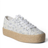 Europeon Union Women Silver Cloth Shoes #5037
