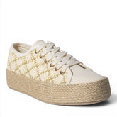 Europeon Union Women Gold Cloth Shoes #5038