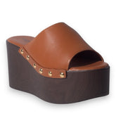 Europeon Union Women Havan Leather Wedges #5140