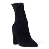 European Union Women Black Chamois Half Boot #5381