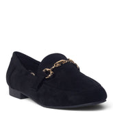 European Union Women Black Chamois Shoes #5403