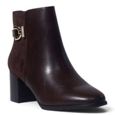 European Union Women Brown Leather Half Boot #5459