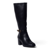 European Union Women Black Leather Boot #5470