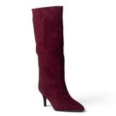 European Union Women Maroon Chamois Boot #5473