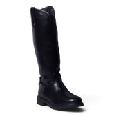 European Union Women Black Leather Boot #5474