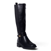 European Union Women Black Leather Boot #5484