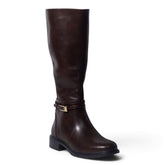 European Union Women Brown Leather Boot #5487