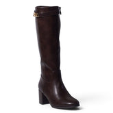 European Union Women Brown Leather Boot #5516