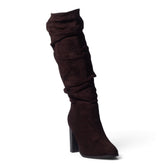 European Union Women Brown Chamois Boot #5527
